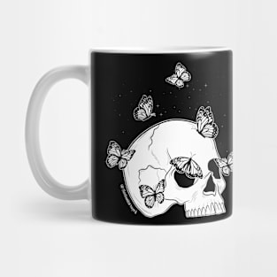 Skull and Butterflies Mug